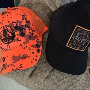 Orange Tamrak and Black Enforce Caps